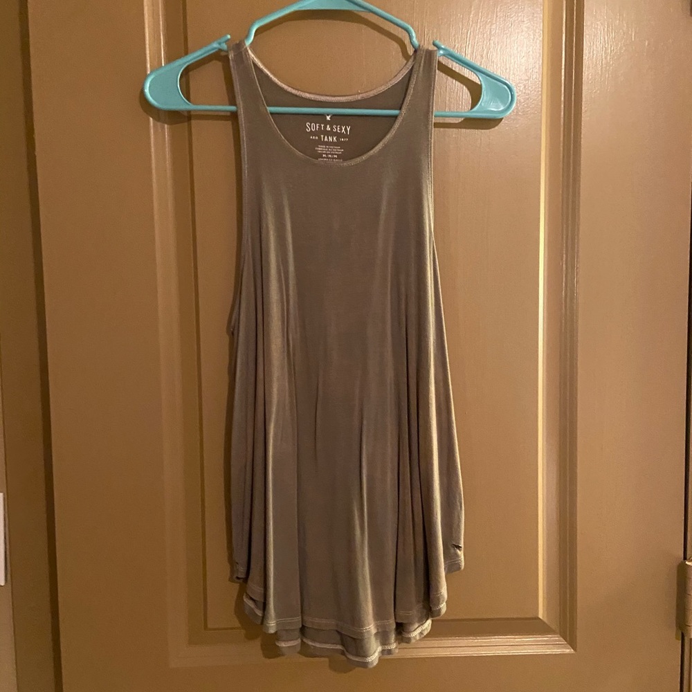 American Eagle green tank